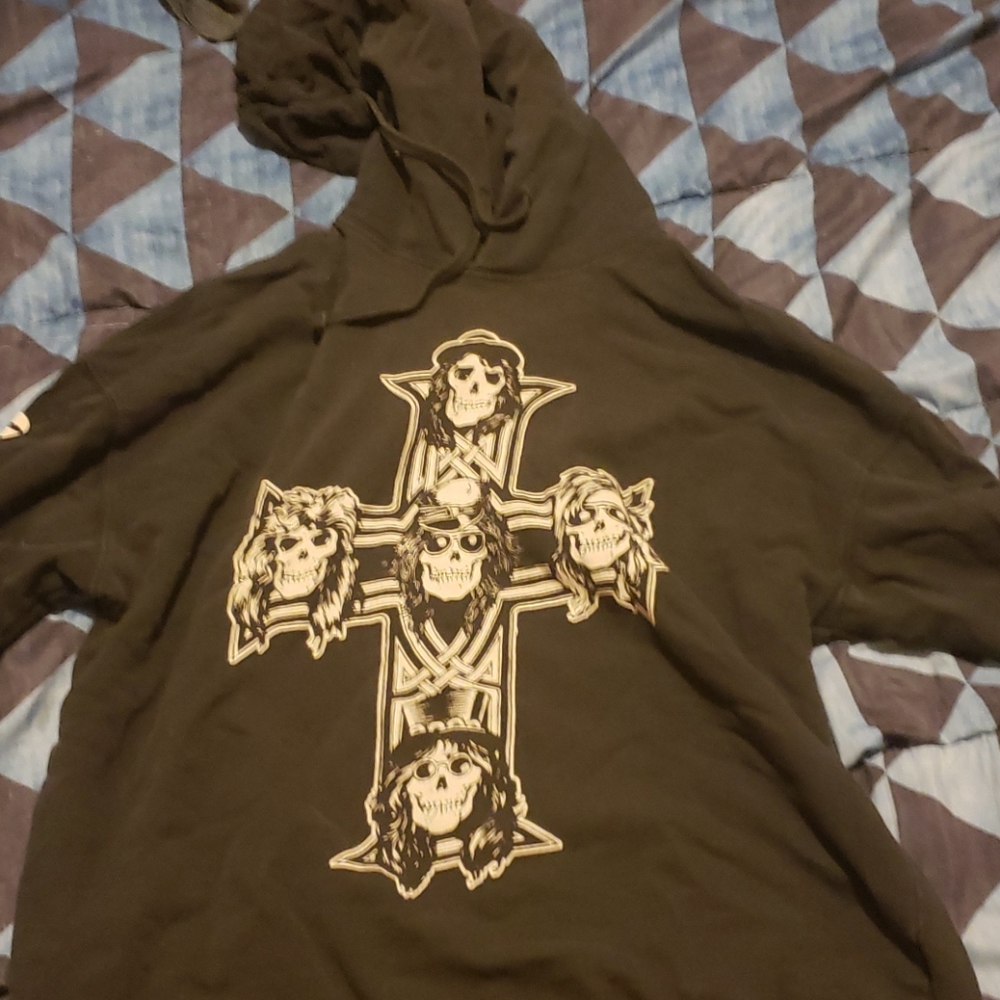 Mens guns and roses hoodie